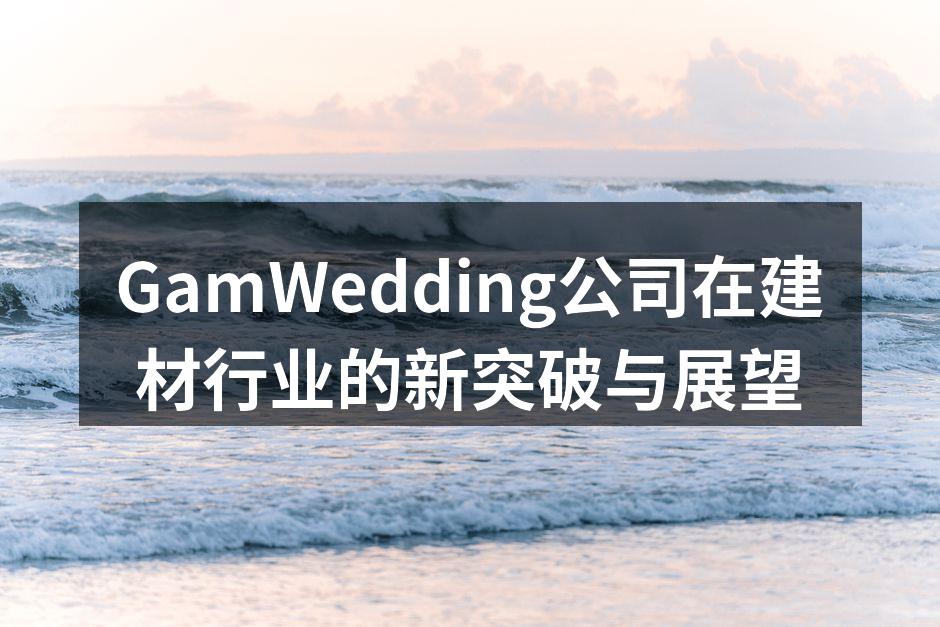 GamWedding公司在建材行业的新突破与展望