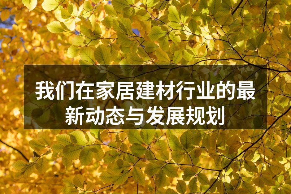 我们最新推出的环保系列家居家具